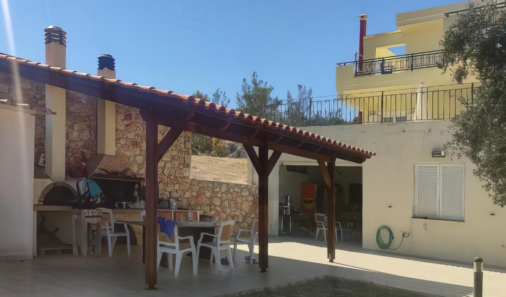 Souda Bay View With Private Pool Near Chania City Chrissi Akti Chania Exterior foto